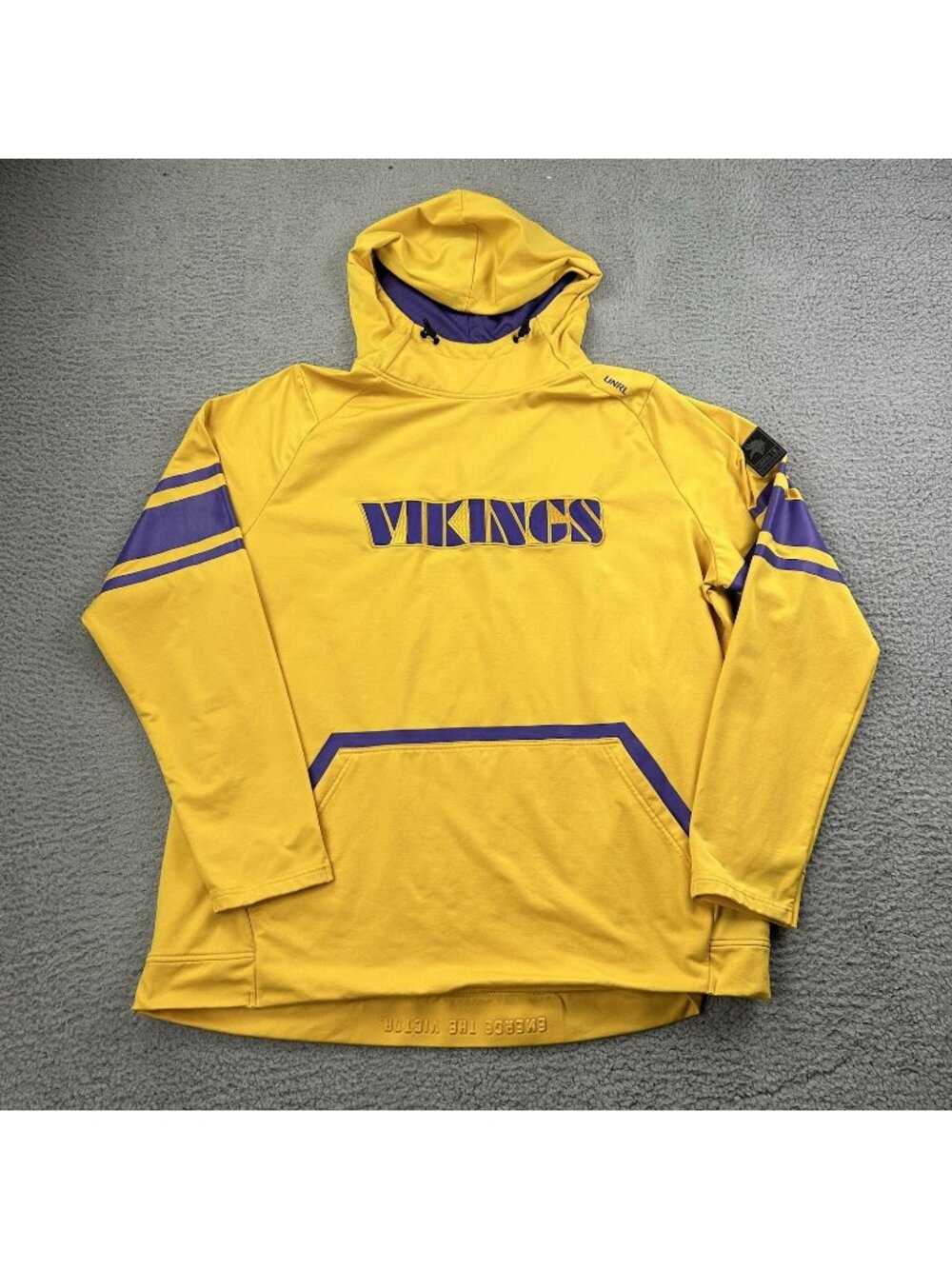 UNRL Minnesota Vikings Pullover Hoodie Size 3XL Sweatshirt Yellow
